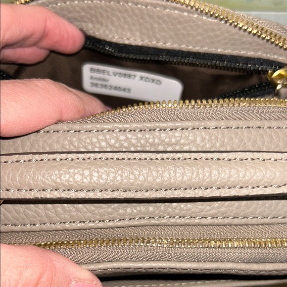 Dooney & Bourke Taupe Leather Crossbody Bag - Picture 11 of 16